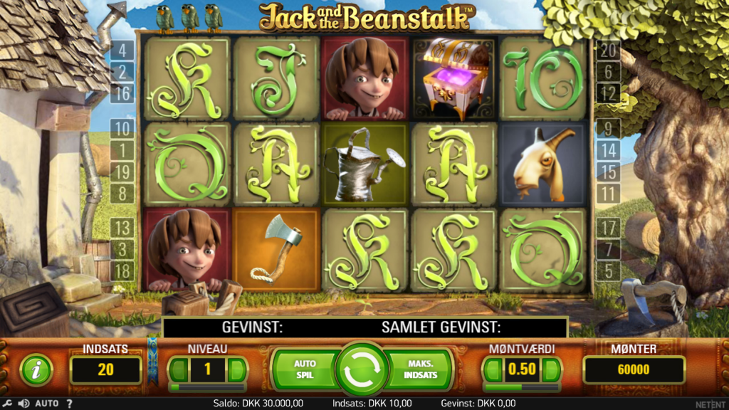 Jack and the beanstalk valser spillemaskine